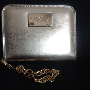 Versace Collection Metallic Gold Women’s Wallet Clutch